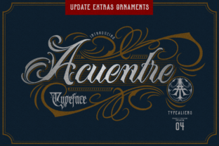 Acuentre: A Vintage Blackletter Font for Editorial Excellence