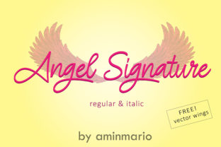 Angel Signature: A Script Font for Romantic Visual Campaigns