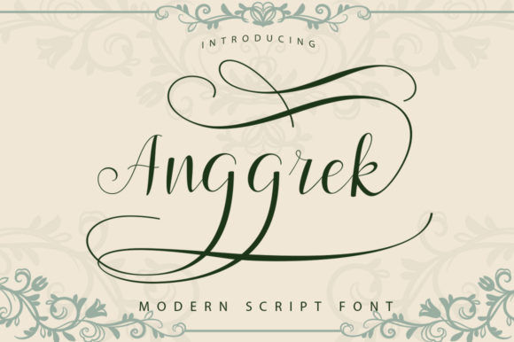 Anggrek Font: A Modern Script Typeface for Editorial Design