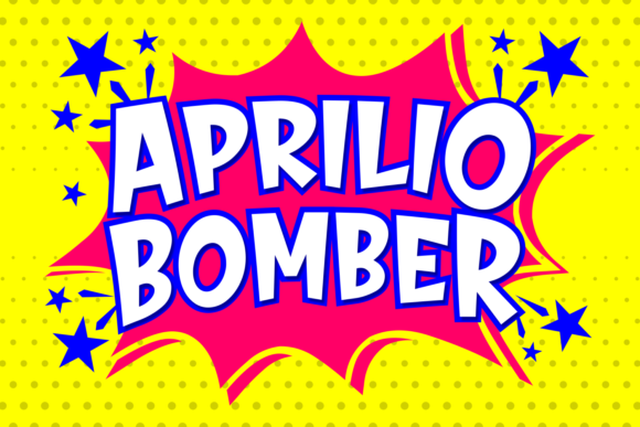 Aprilio Bomber Font in Real Branding Projects