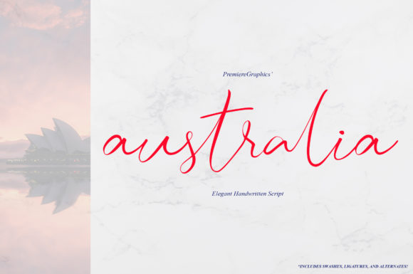 Australia Script Font: Realistic Handwritten Typography for Digital Design