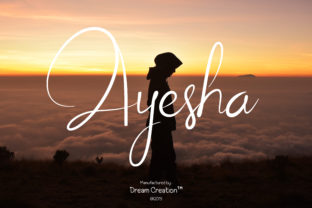 Ayesha Script: The Smooth & Dynamic Font for Modern Designs