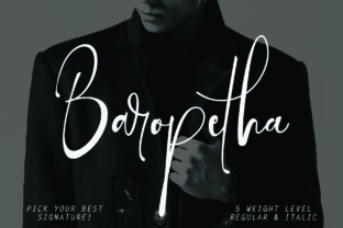 Baropetha Family: A Versatile Handwritten Font for Crafters