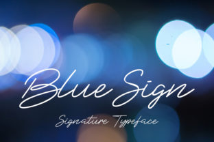 Blue Sign: A Modern Script Handwritten Font for Digital Branding