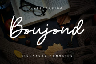 Boujond: A Script Handwritten Font for Authentic Editorial Moments