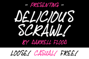 Delicious Scrawl: A Script Font for Editorial Warmth