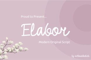 Elabor Font: A Script Typeface for Authentic Branding