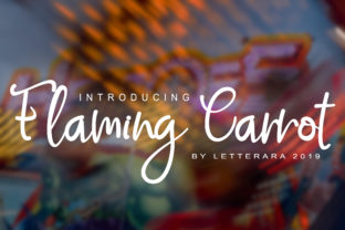 Flaming Carrot: A Modern Handwritten Font for Creative Projects