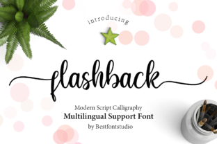 Flashback Font: A Handwritten Typeface for Elegant Campaign Visuals