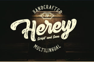 Herey Duo: A Striking Handwritten Font for Standout Branding