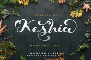 Keshia: A Charming Script Font for Elegant Brand Identity