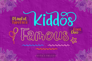 Kiddos Famous: A Playful Script Font for Campaign Visuals