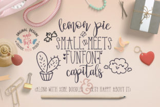 Lemon Pie Funfont Duo: A Playful Handwritten Script for Makers