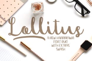 Lollitus Duo: Playful Script Font for Editorial Layouts