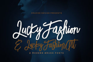 Lucky Fashion Font: A Grunge Handwritten Brush Typeface for Creators