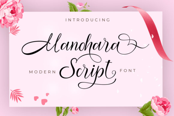 Manohara: A Bold, Romantic Script Font for Expressive Design