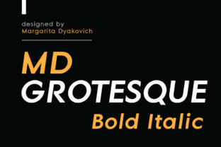 MD Grotesque Bold Italic: A Font for Professional Brand Consistency