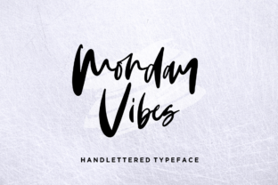 Monday Vibes Font: Fresh Hand Lettering for Makers
