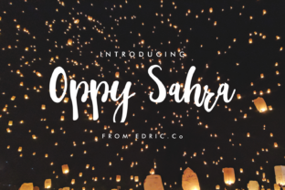 Oppy Sahra Font for Handwritten Web Elegance