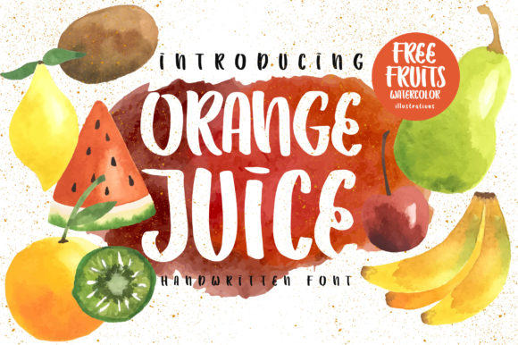 Orange Juice Font: A Fresh Handwritten Typeface for Creative Projects
