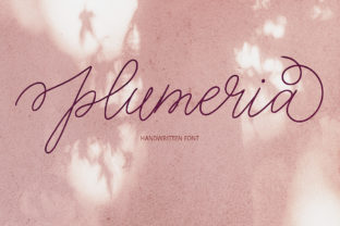 Plumeria: A Script Handwritten Font for Romantic Editorial Moments