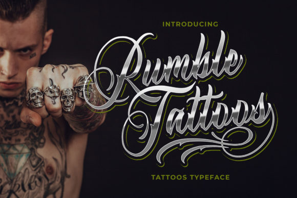 Rumble Tattoos: Edgy Script Font for Bold Brand Identity