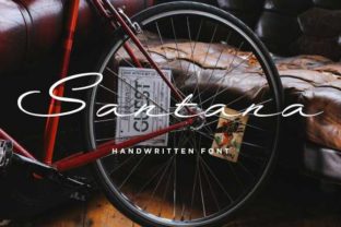 Santana: A Handmade Brush Font for Crafters