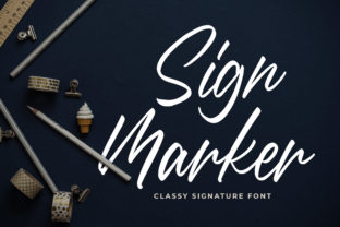 Sign Marker: A Sweet & Charming Script Handwritten Font for Digital Brands