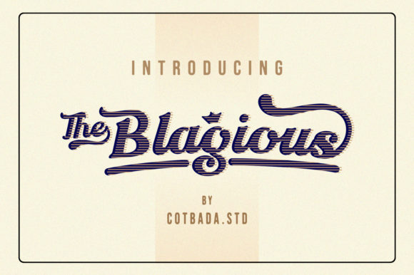 The Blagious Script Font for Memorable Marketing Design