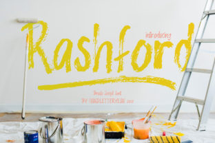 The Rashford Font: A Crafters Brush Script Typeface