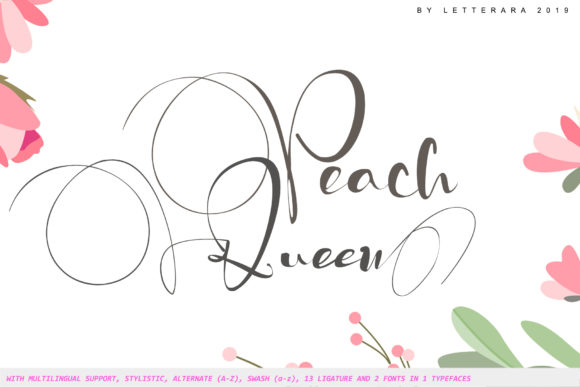 Using Peach Queen Font in Editorial Design