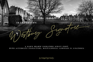 Westbury Signature: The Hand-Drawn Font for Modern Websites